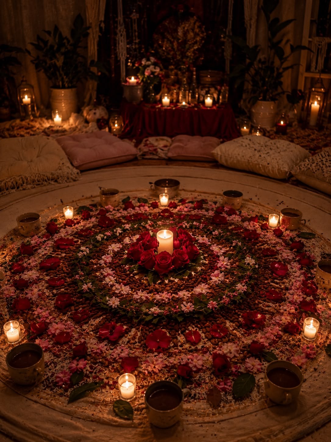 Cerimônia do Cacau com Rosas